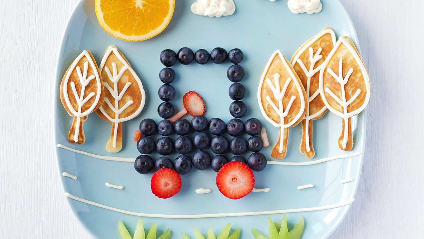 Assiette de fruits pour les enfants