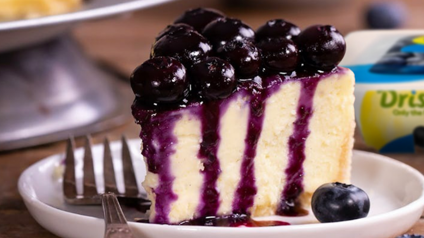 Gâteau au fromage à la vanille, au mascarpone et aux myrtilles