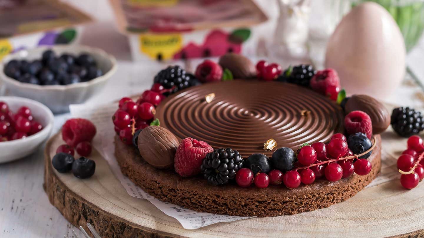 Tarte aux fruits rouges et chocolat