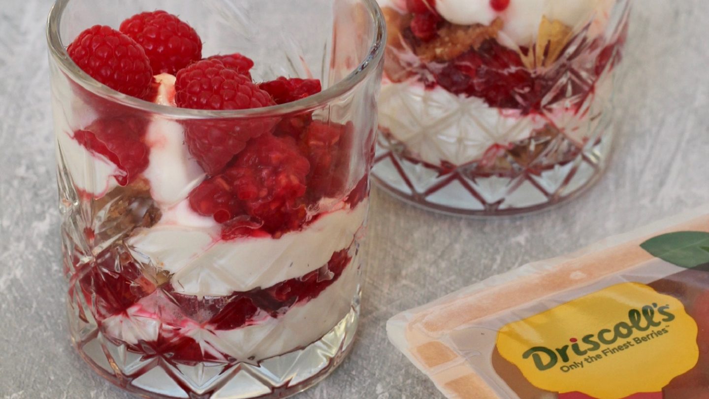 Trifle à la framboise facile et rapide à préparer Driscoll's