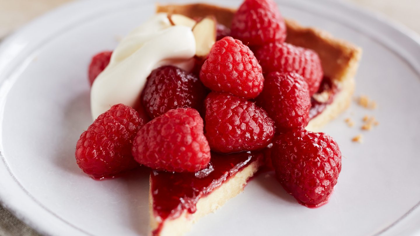 Tarte aux fruits aux framboises Driscolls