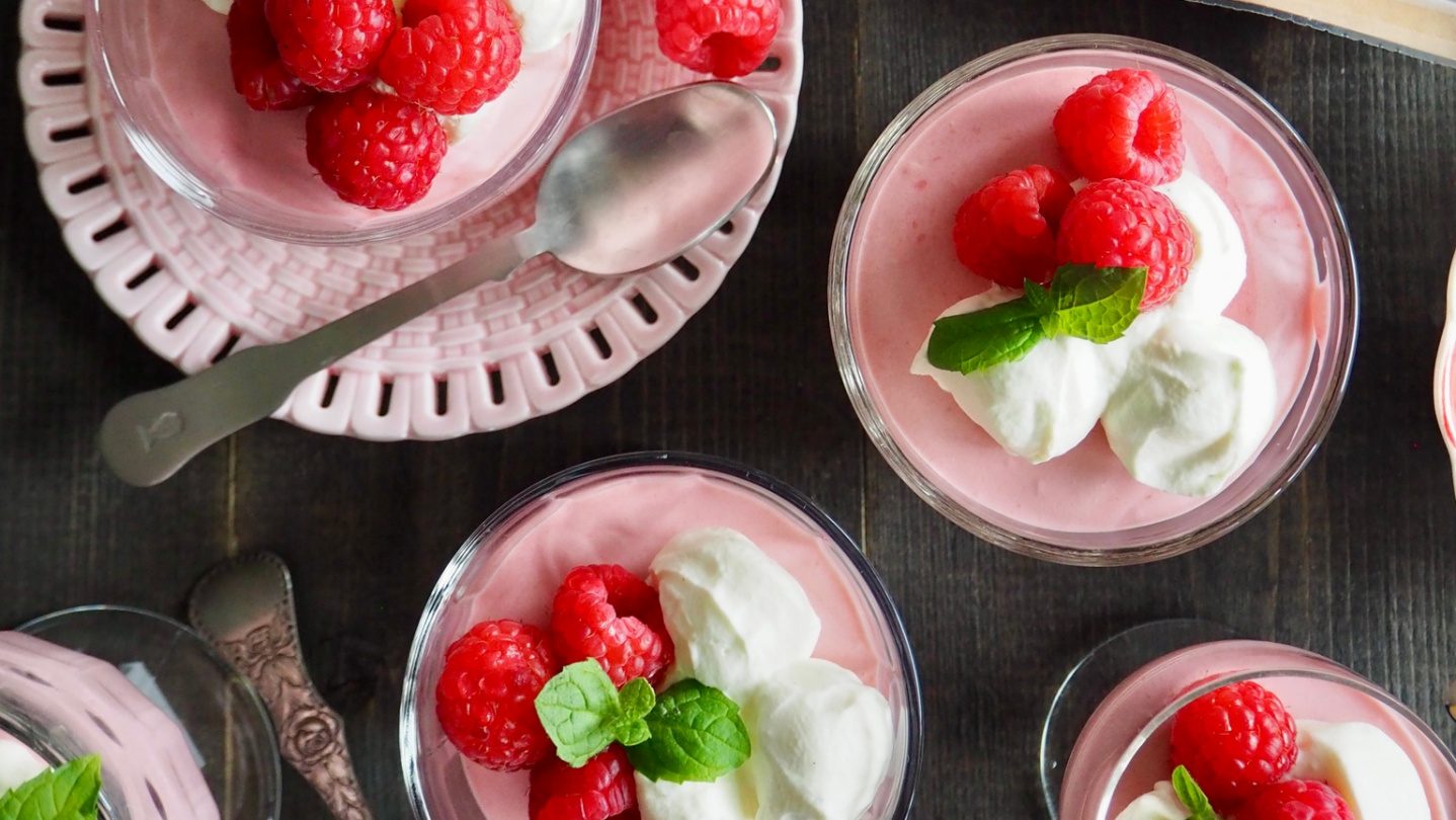 Mousse aux framboises
