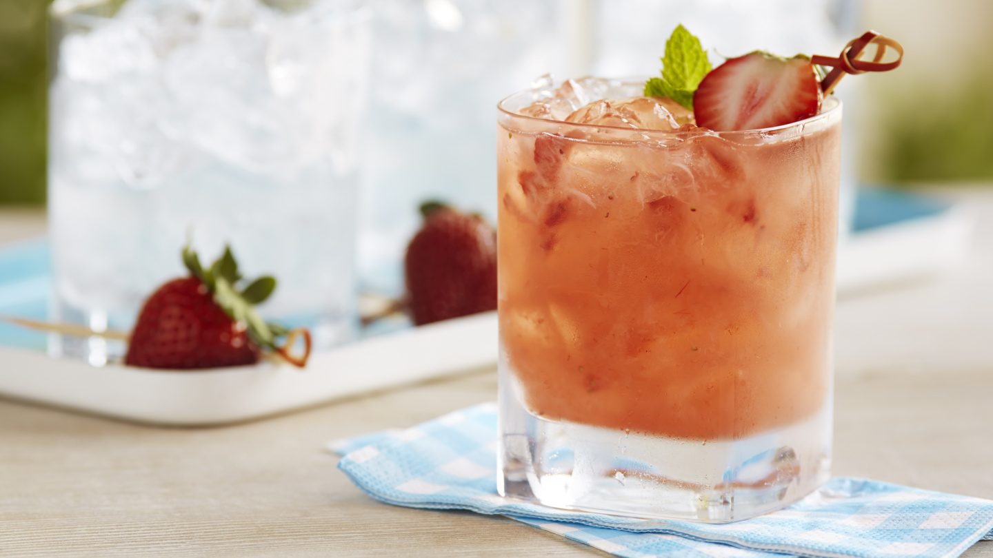 Mojito aux fraises et au gingembre