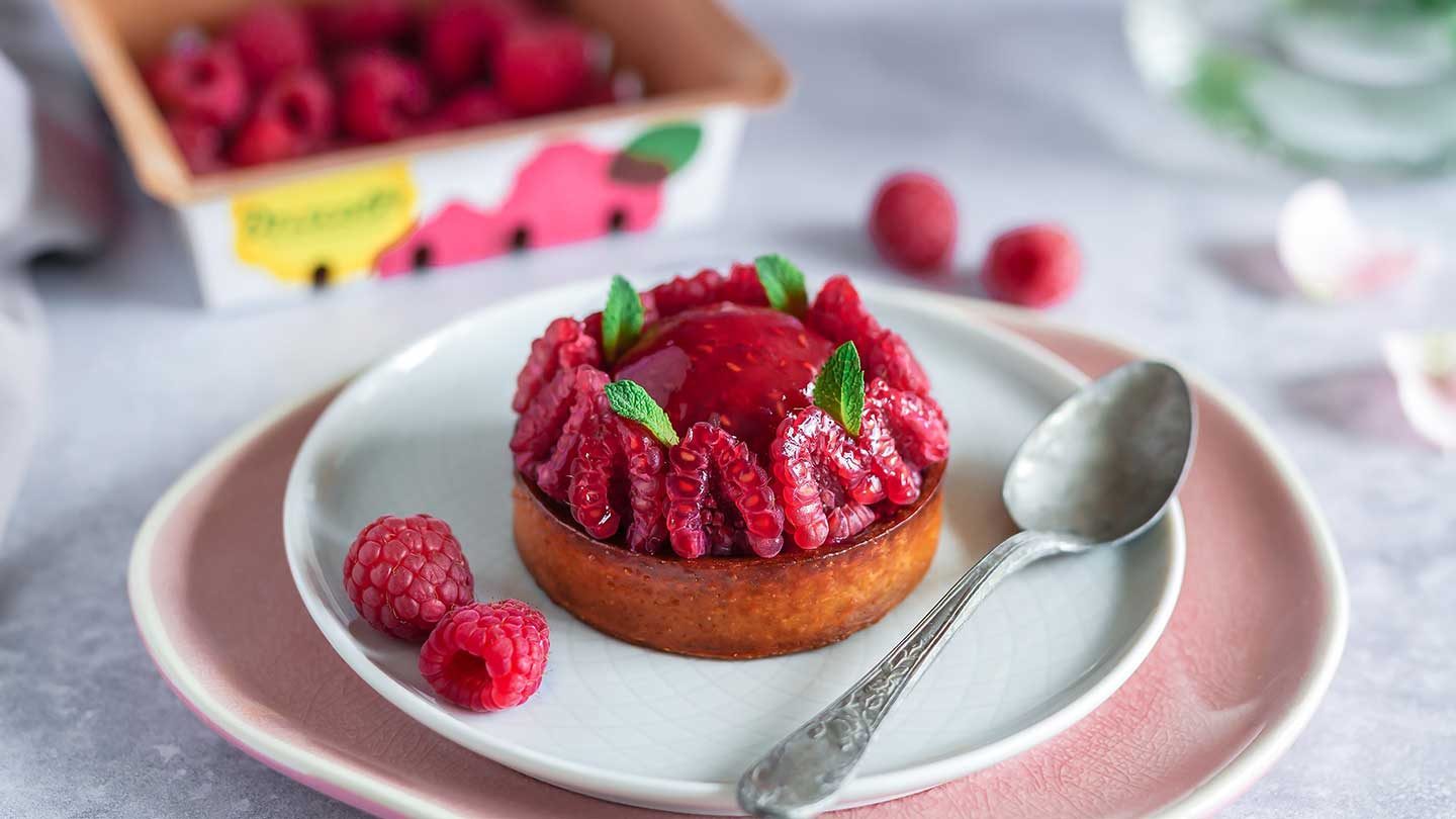 Tartelettes aux framboises 