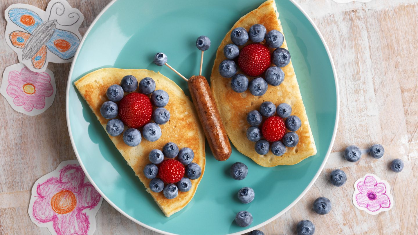 Papillon en fruits rouges