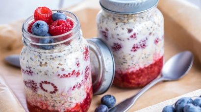 Flocons d’avoine aux fruits rouge