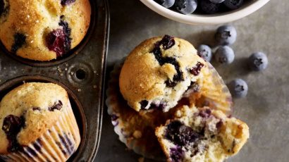 Muffins au citron et aux myrtilles