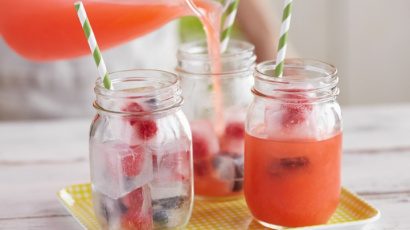 Limonade à base de fraises 