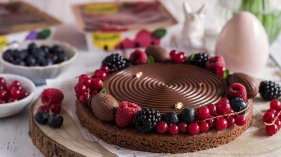 Tarte aux fruits rouges et chocolat