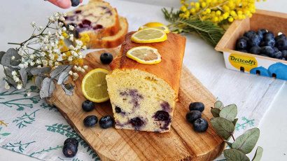 Cake au citron et myrtille 