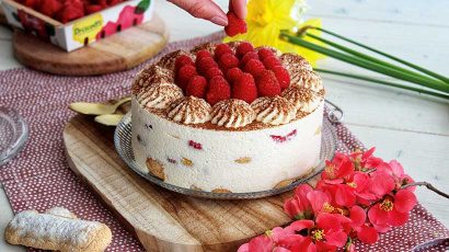 Tiramisu aux framboises