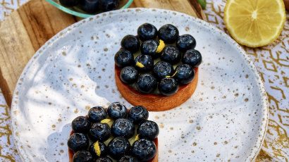 Recette de la tarte au citron et myrtilles