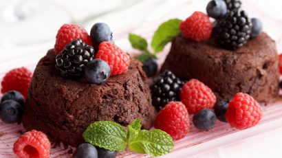 Gâteaux au chocolat fondu 