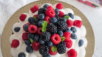 Pavlova aux fruits rouges