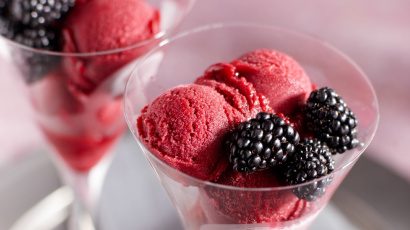 Sorbet à la mûre et au Pinot Noir