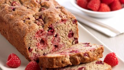 Pain aux fruit rouges et à la banane