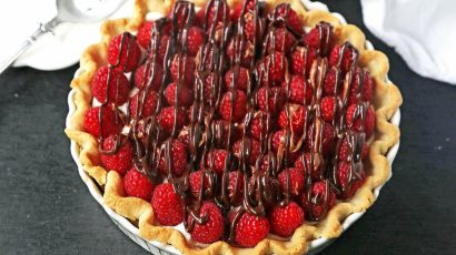 Tarte au fromage, aux amandes