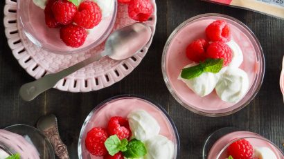 Mousse aux framboises