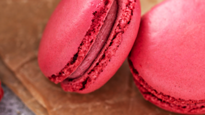 Macarons coco-framboise 