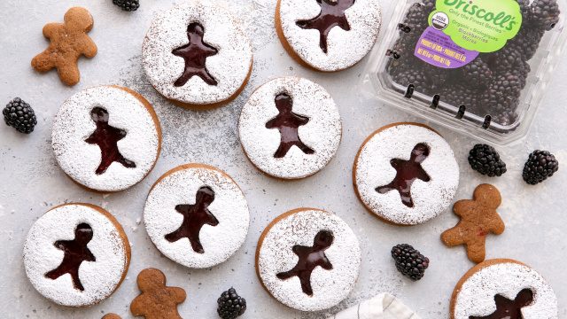 Gingerbread man Cookies With Blackberry Filling Driscolls