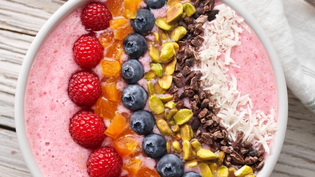 Smoothie Bowl With Mixed Berries 