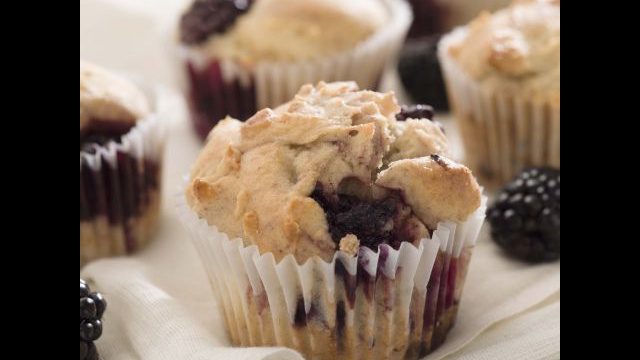 Recette pour muffins aux mûres et coco 