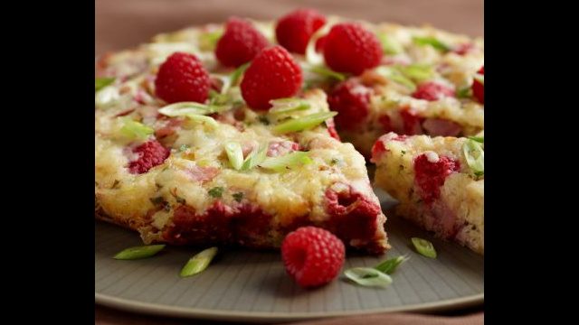 Recette de frittata aux framboises  