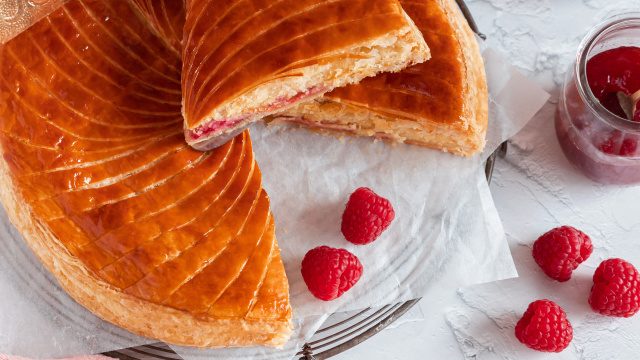 Galette des rois framboise & vanille  