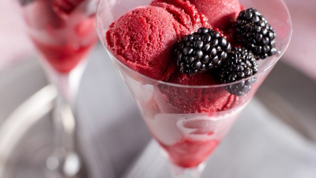 Blackberry-Pinot Noir Sorbet