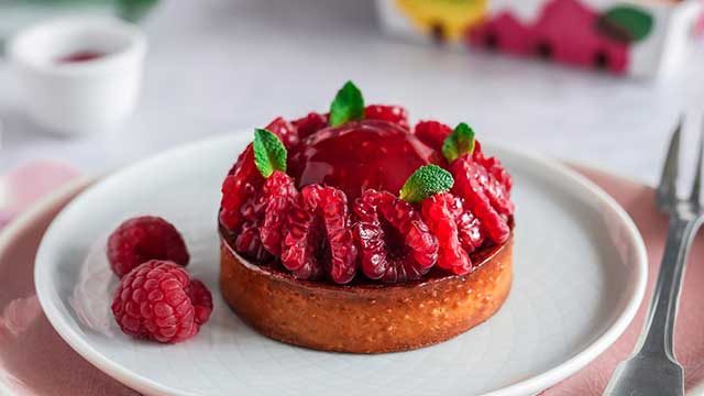 Tartelettes aux framboises 